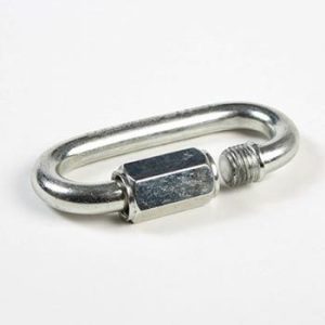 Stål Karabinhage | Screw link oval 8mm – Edelweiss