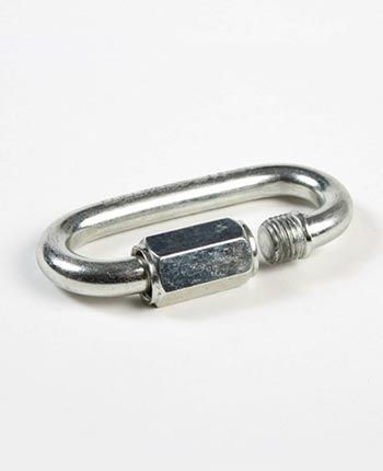 Stål Karabinhage | Screw link oval 8mm – Edelweiss